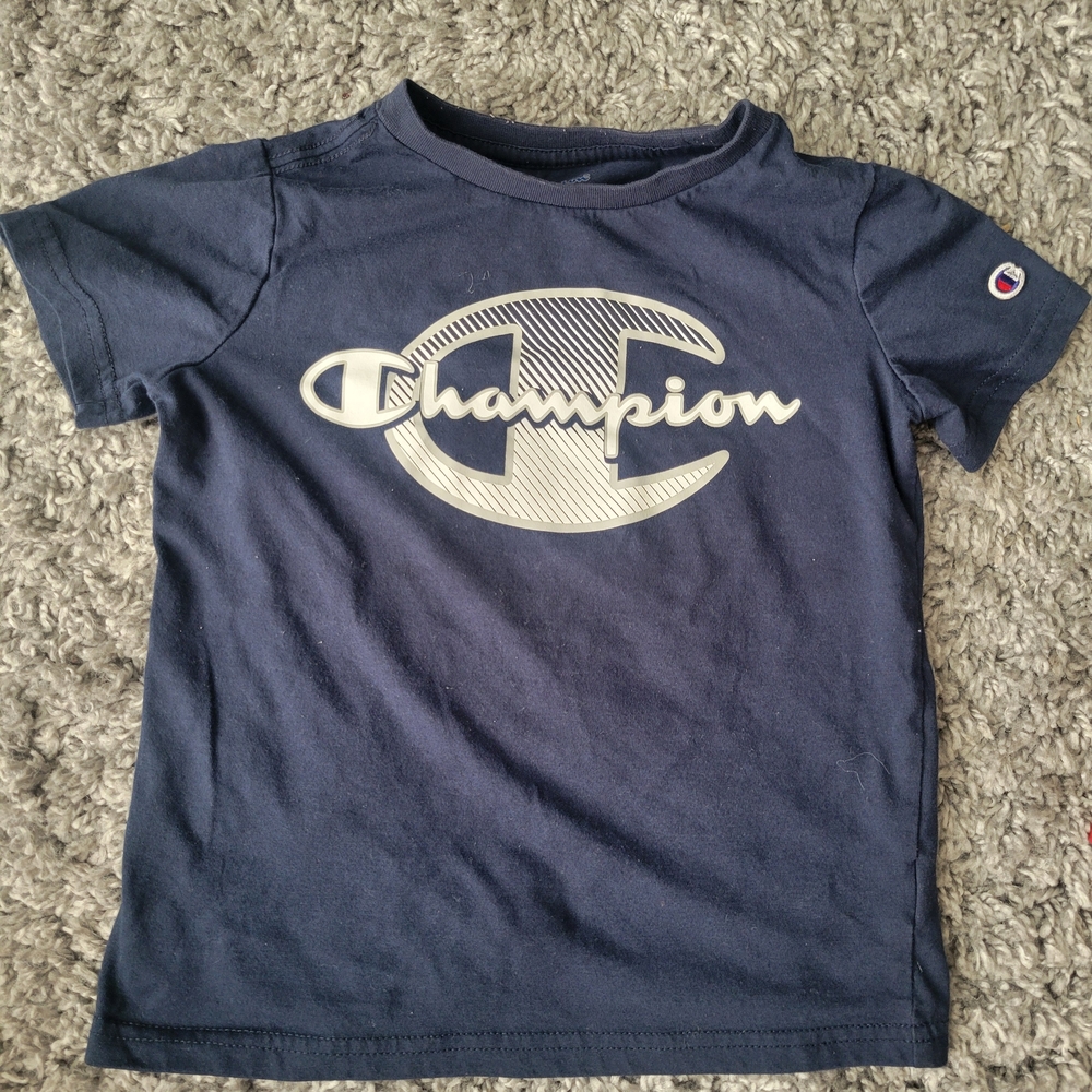 Champion Kids Dark Blue Graphic Tee